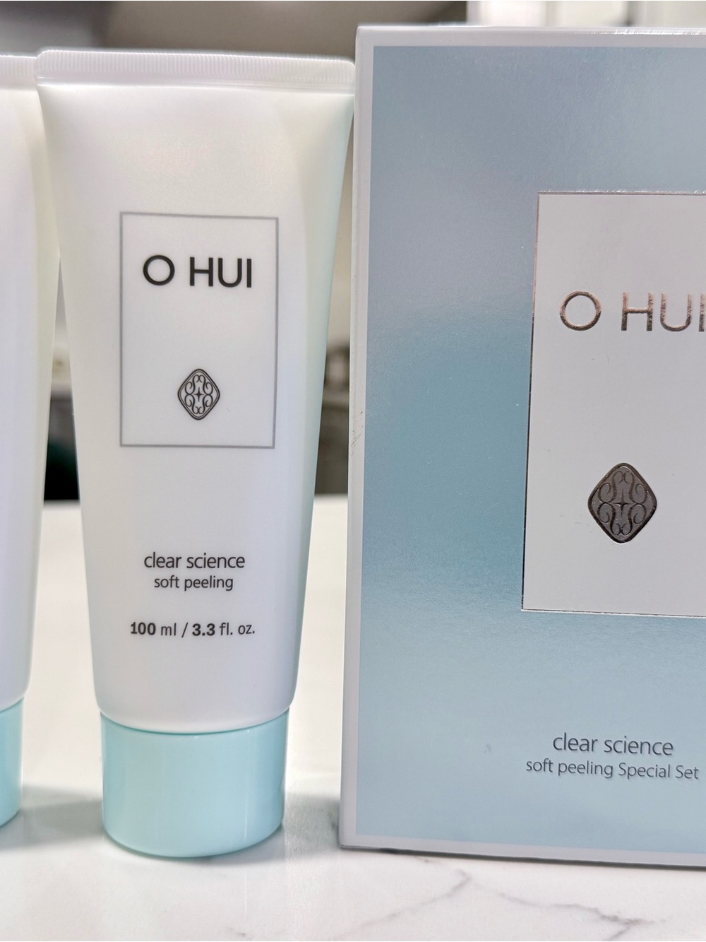 OHUI Clear Science Soft Peeling Special Set 100ml x2 Korean Skincare New